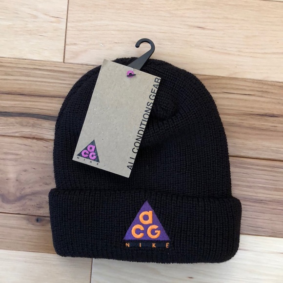 nike acg beanie black